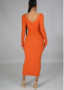 Mona Ribbed Sweater Dress - Saras - Secrets